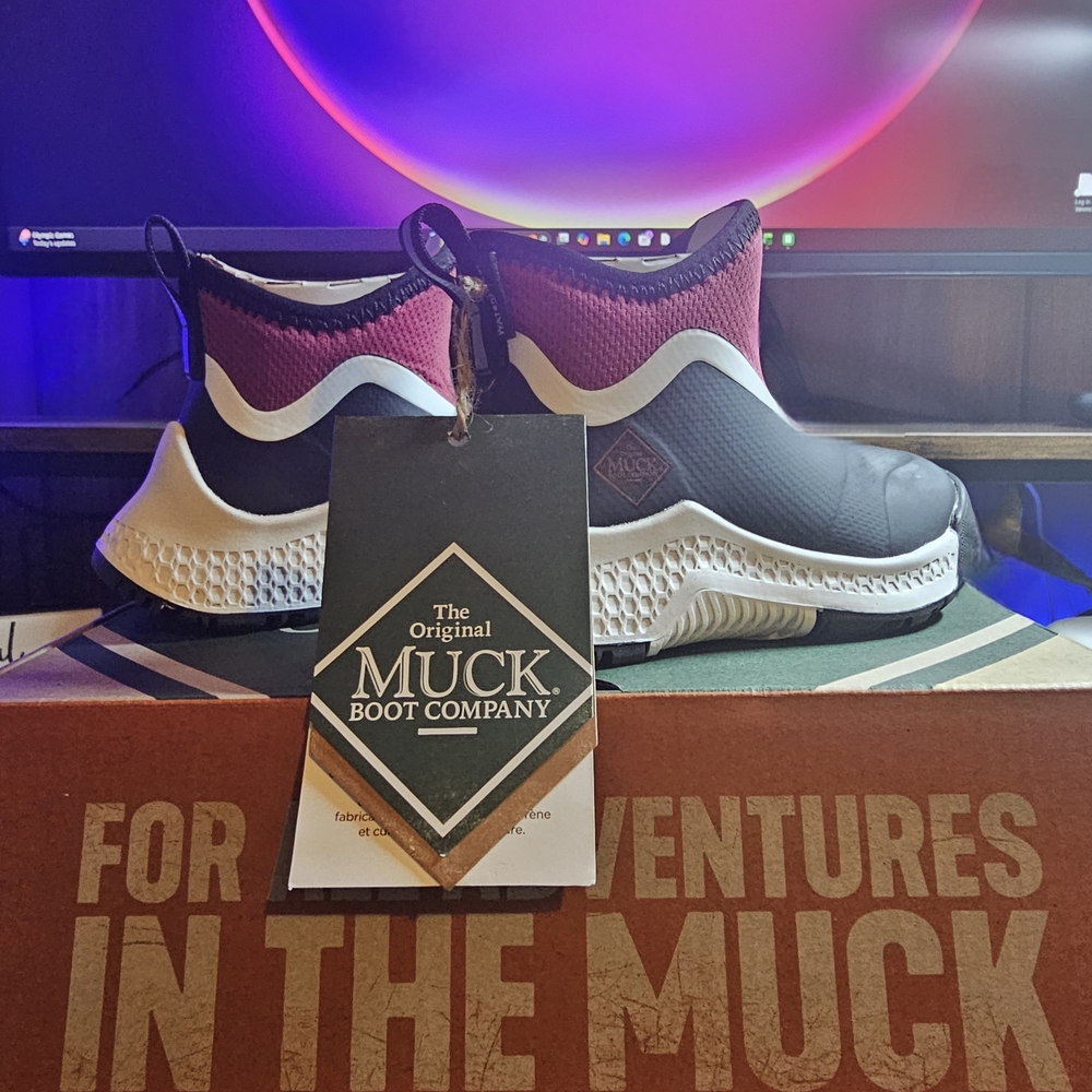 Muck Boot Company Black and Red Boots
